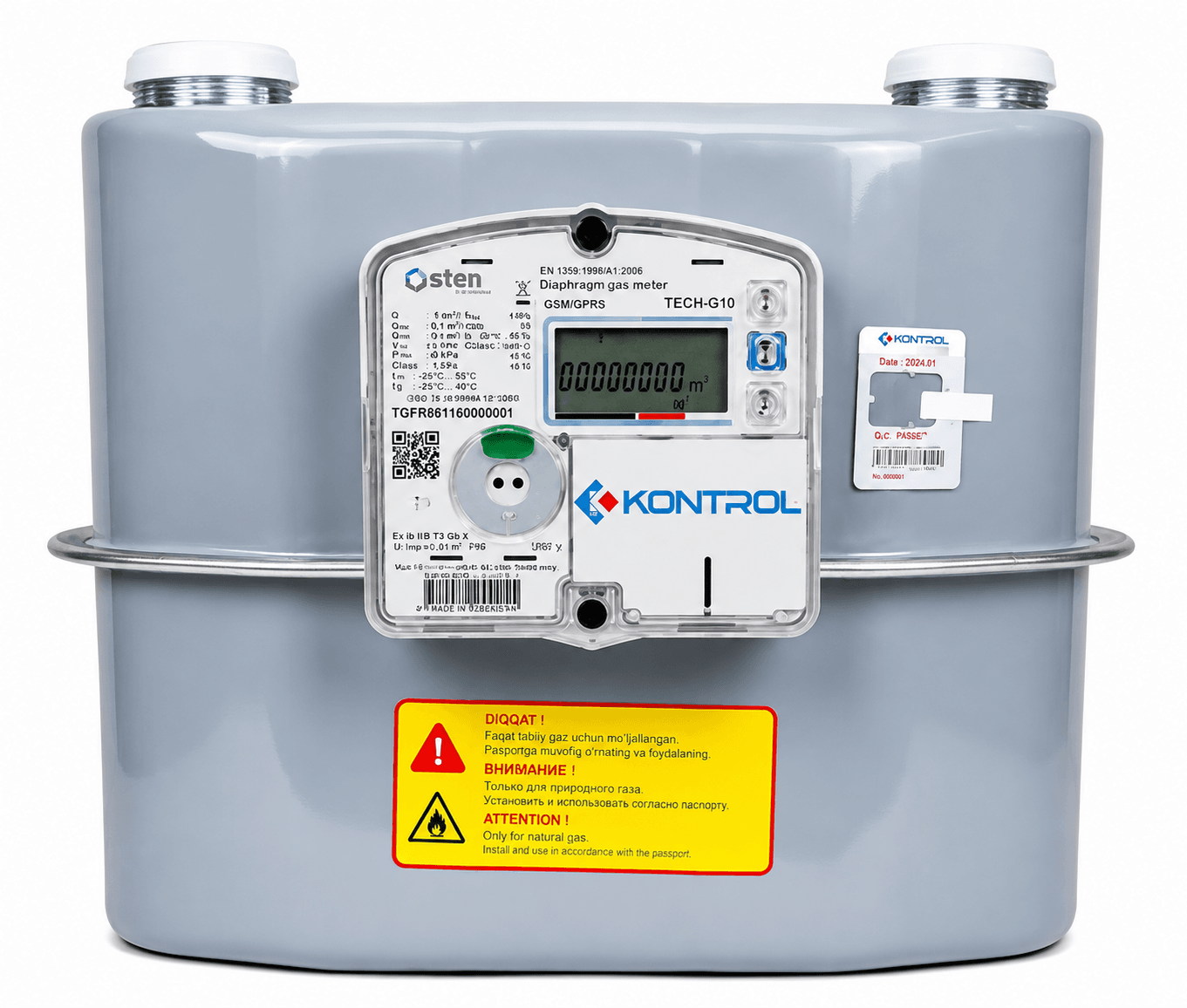 OSTEN G16 Gas Meter – Natural Gas Diaphragm Meter - 1