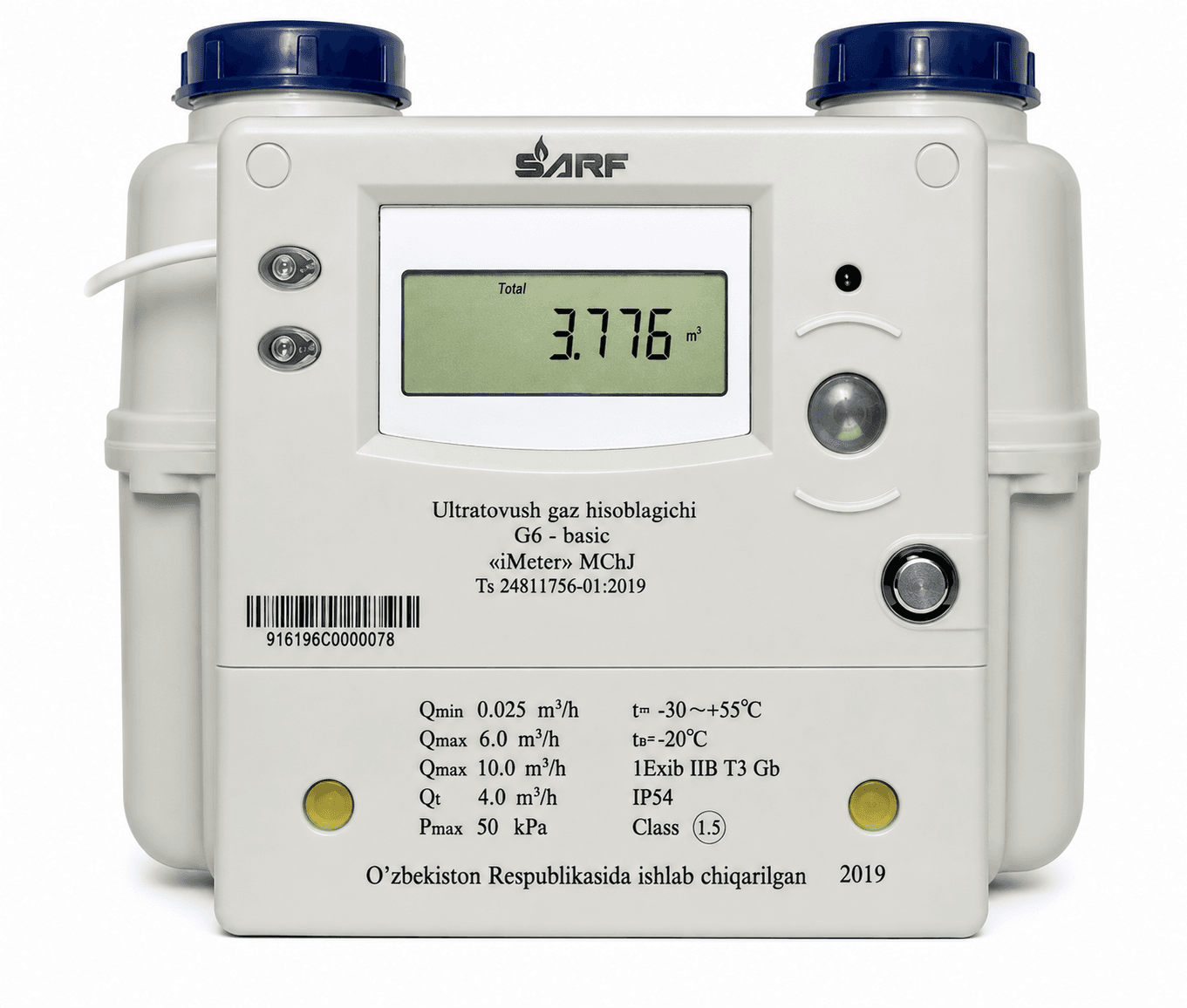 SARF GPRS G6 Ultrasonic Gas Meter – Smart Natural Gas Meter - 1