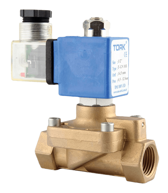 Клапан соленоидный S102003145N 230/50AC (T-GZ 103) 2/2 НЗ BSP 1/2" 14.5 мм 0,15-16 бар -10...+80С, латунь - 1