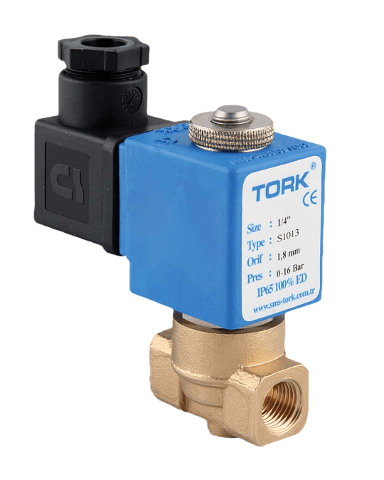 Клапан соленоидный S101302125V 230/50AC (T-GH 102) 2/2 НЗ BSP 3/8 " 12.5 мм 0.5-40 бар -10...+160С PTFE+VITON - 1