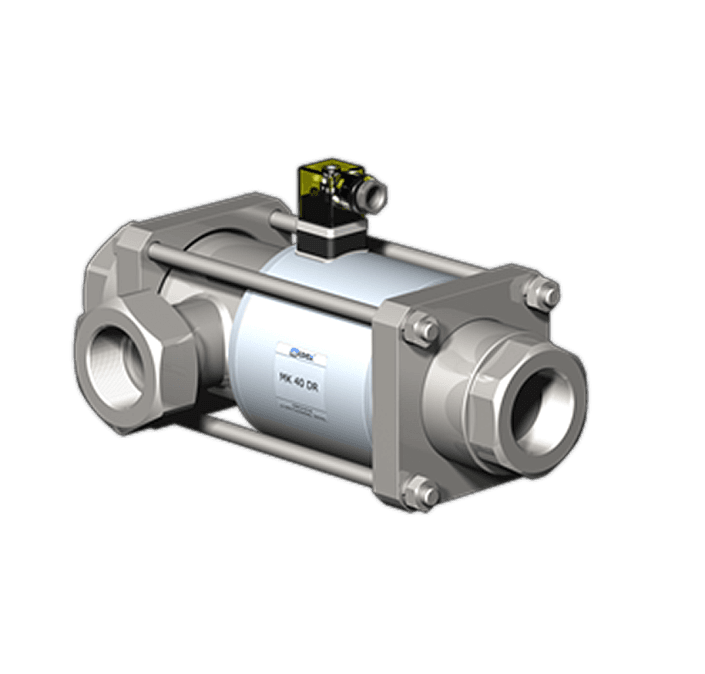 Соленоидный клапан MK 15 NC Ex Hd G1” 24VDC 0–16бар, Бензин -20°C/+40°С, оцинкованная.сталь, Ex proof Zone1 Ex II 2 GD c T4, клем. коробка,, спец. уплотнения, ручное управление 2 конц. выключателя NAMUR(Baluff) НЗ, 2/2 ID410155 - 1